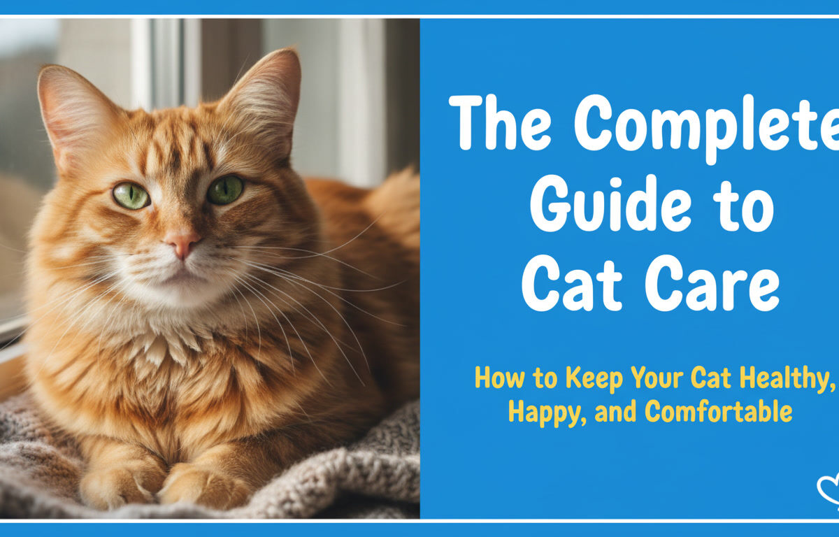 The Complete Guide to Cat Care: How to Keep Your Cat Healthy, Happy, and Comfortable