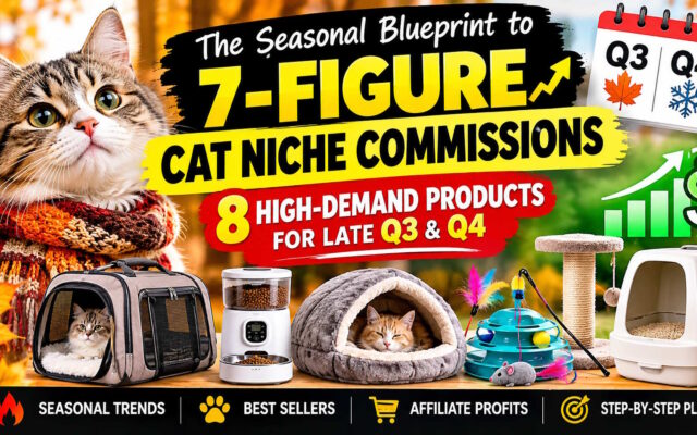 The Seasonal Blueprint to 7-Figure Cat Niche Commissions: 8 High-Demand Products for Late Q3 & Q4