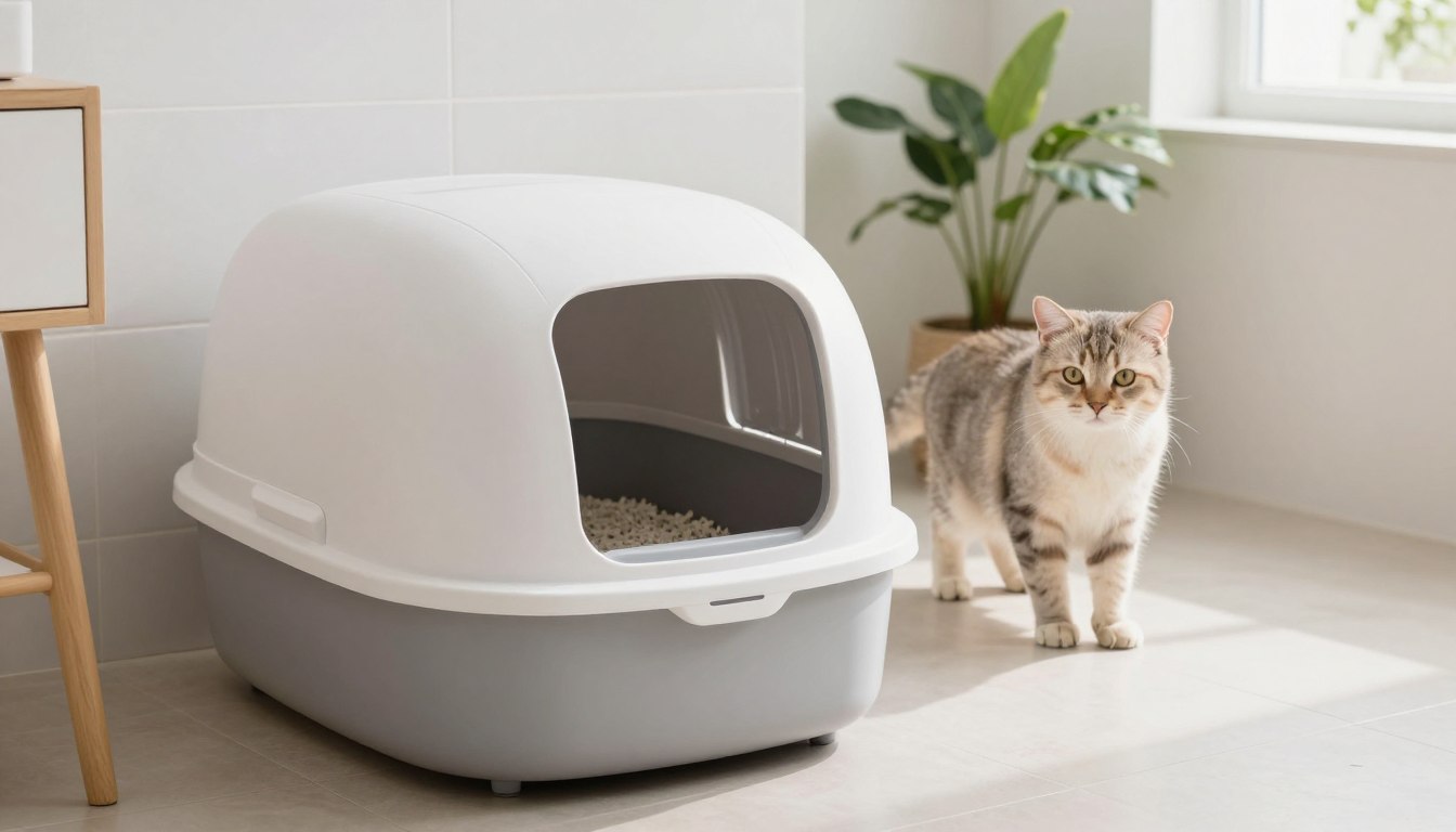 self-cleaning cat litter box